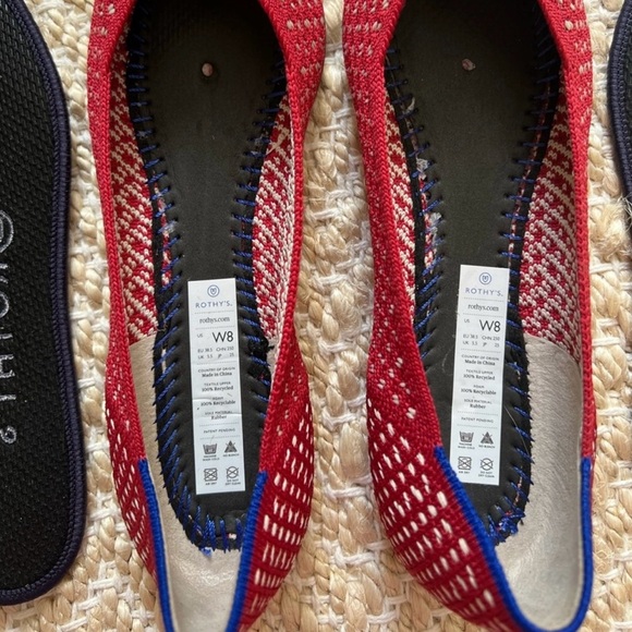 Rothy's Red and Cream Women's Flats - Picture 6 of 6